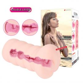 Мастурбатор-вагіна двошаровий Kokos Gloria Double Layer - 4