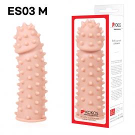 Насадка на член Kokos Extreme Sleeve ES.03 розмір M, потовщує, стимулює рельєф - 5