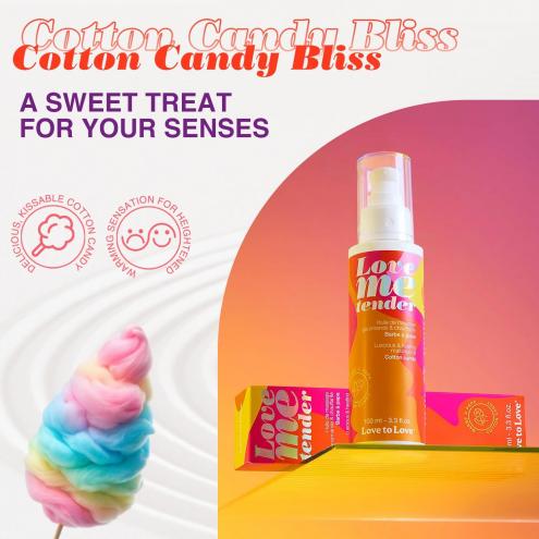 Массажное масло Love To Love LOVE ME TENDER Cotton candy (100 мл)
