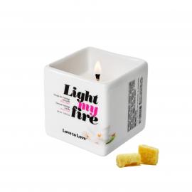 Масажна свічка Love To Love LIGHT MY FIRE Musc (80 мл) без парабенів та консервантів - 1