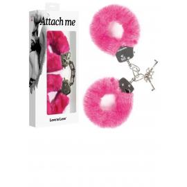 Наручники з плюшевою обробкою Love To Love ATTACH ME Pink - 3