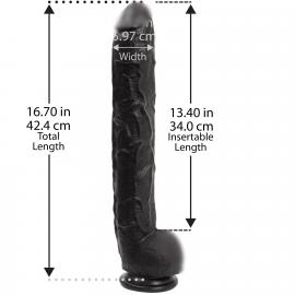 Фалоімітатор Doc Johnson Dick Rambone Cock Black - 4