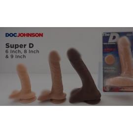 Фаллоимитатор Doc Johnson The D - Super D - 9 Inch With Balls - 2