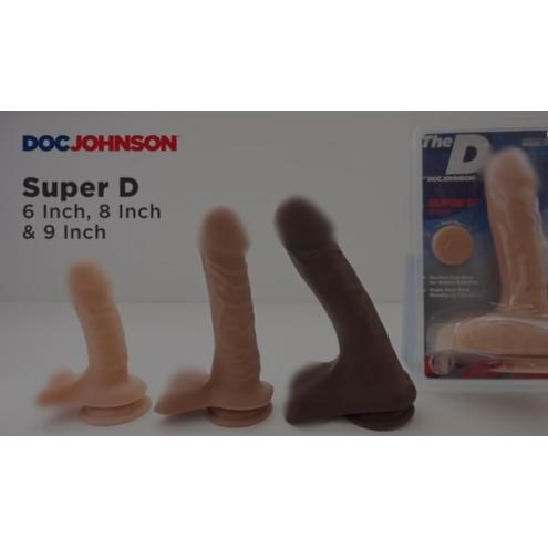 Фаллоимитатор Doc Johnson The D - Super D - 9 Inch With Balls