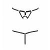 Трусики стринги из стреп Passion Exclusive ARMANDA THONG XXL/XXXL, black
