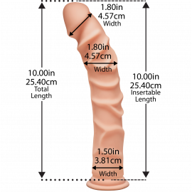 Фаллоимитатор Doc Johnson The D - Ragin D - 10 Inch Without Balls - ULTRASKYN - 2