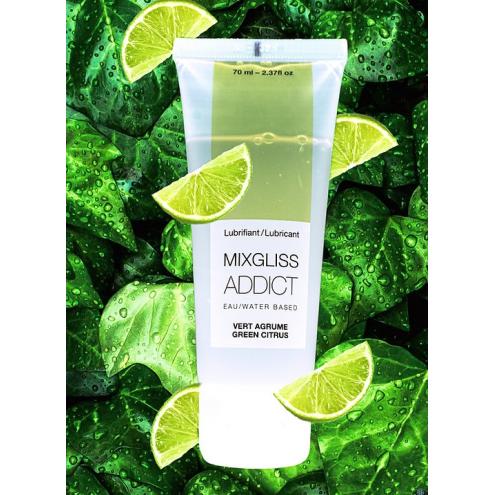 Лубрикант на водной основе MixGliss Addict Green Citrus (70 мл) Лайм