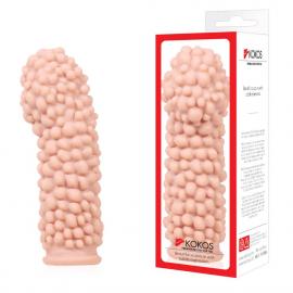 Насадка на член Kokos Extreme Sleeve ES.08 размер M, утолщающая, стимулирующий рельеф - 4
