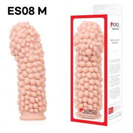 Насадка на член Kokos Extreme Sleeve ES.08 размер M, утолщающая, стимулирующий рельеф - 2