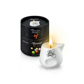 Масажна свічка Plaisirs Secrets Bubble Gum (80 мл) подарункове паковання, керамічний посуд - 1