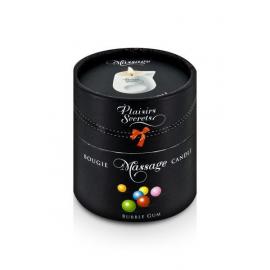 Масажна свічка Plaisirs Secrets Bubble Gum (80 мл) подарункове паковання, керамічний посуд - 2