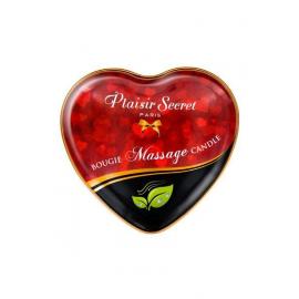 Масажна свічка серце Plaisirs Secrets Natural (35 мл) - 2