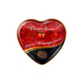 Масажна свічка-серце Plaisirs Secrets Chocolate (35 мл) - 3
