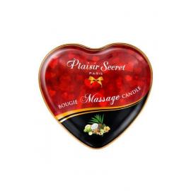 Масажна свічка-серце Plaisirs Secrets Exotic Fruits (35 мл) - 2