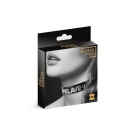Чокер зі стразами Bijoux Pour Toi - SLAVE, натуральна шкіра - 3