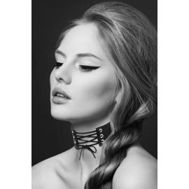 Чокер зі шнурівкою Bijoux Pour Toi - LACET, екошкіра - 1