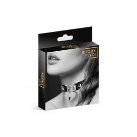 Чокер із замочком-сердечком Bijoux Pour Toi - HEART LOCK Black, екошкіра - 2