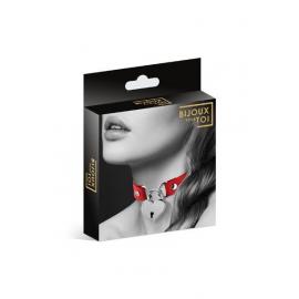 Чокер із замочком-сердечком Bijoux Pour Toi - HEART LOCK Red, екошкіра - 3