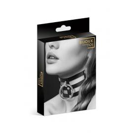 Чокер потрійний з кільцем для повідця Bijoux Pour Toi - FETISH, екошкіра - 2