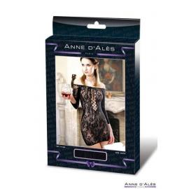 Платье-сетка с декольте Anne De Ales FETISH DINNER Black XL - 2
