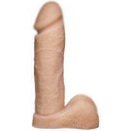 Фалоімітатор Doc Johnson Platinum TRUSKYN - The Tru Ride 8 Inch, діаметр 4,8 см, двошаровий силікон - 1