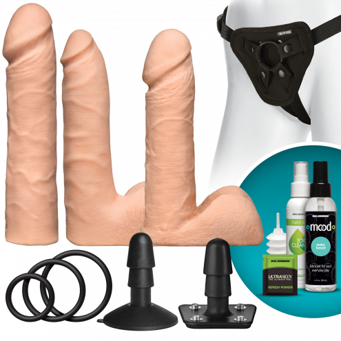 Насадки для страпонів - Doc Johnson Vac-U-Lock-Dual Density ULTRASKYN Set