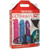 Набір для страпону Doc Johnson Vac-U-Lock Dual Density UltraSKYN Colors Set, діаметр 3х4,5см