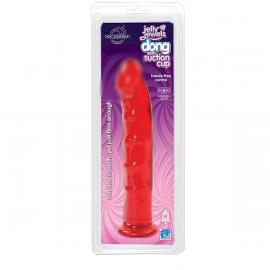 Фаллоимитатор Doc Johnson Jelly Jewels Dong Suction Cup Red - 3