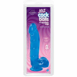 Фалоімітатор Doc Johnson Jelly Jewels Cock Balls Blue - 2
