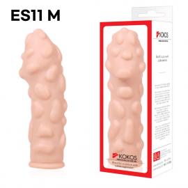 Насадка на член Kokos Extreme Sleeve ES.11 розмір M, потовщує, стимулюючий рельєф - 2