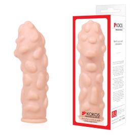 Насадка на член Kokos Extreme Sleeve ES.11 розмір M, потовщує, стимулюючий рельєф - 4