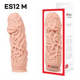 Насадка на член Kokos Extreme Sleeve ES.12 розмір M, потовщує, стимулює рельєф - 3