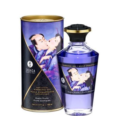 Розігріваюча олія Shunga Aphrodisiac Warming Oil - Exotic Fruits (100 мл)