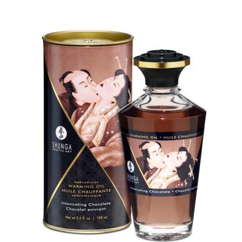 Разогревающее масло Shunga Aphrodisiac Warming Oil – Intoxicating Chocolate (100 мл)