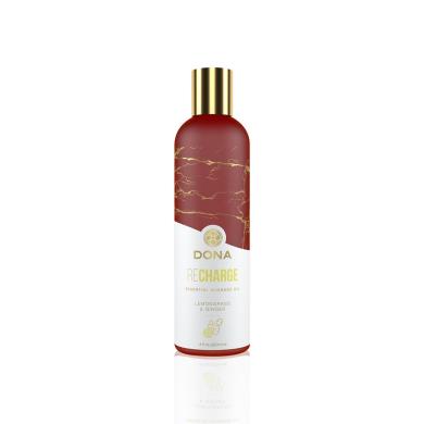 Натуральне масажне масло DONA Recharge - Lemongrass & Gingerl (120 мл)