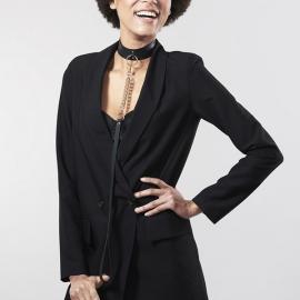 Чокер Bijoux Indiscrets MAZE - Wide Chocker Black - 2