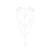 Цепочка для спины Bijoux Indiscrets Magnifique Back and Cleavage Chain - Silver, украшение для тела