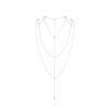 Цепочка для спины Bijoux Indiscrets Magnifique Back and Cleavage Chain - Silver, украшение для тела