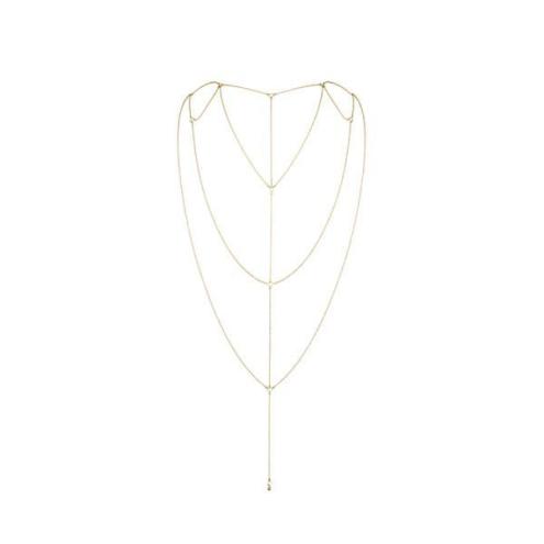 Цепочка для спины Bijoux Indiscrets Magnifique Back and Cleavage Chain - Gold, украшение для тела