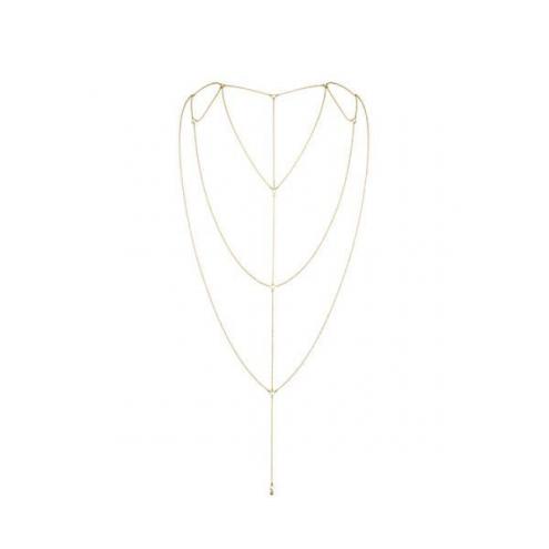 Ланцюжок для спини Bijoux Indiscrets Magnifique Back and Cleavage Chain - Gold, прикраса для тіла