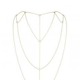 Цепочка для спины Bijoux Indiscrets Magnifique Back and Cleavage Chain - Gold, украшение для тела - 5