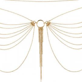 Цепочка трусики или лиф Bijoux Indiscrets Magnifique Waist Chain - Gold, украшение на тело - 6