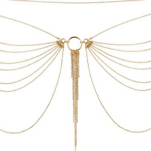 Ланцюжок трусики або ліф Bijoux Indiscrets Magnifique Waist Chain - Gold, прикраса на тіло