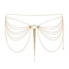 Цепочка трусики или лиф Bijoux Indiscrets Magnifique Waist Chain - Gold, украшение на тело - 1
