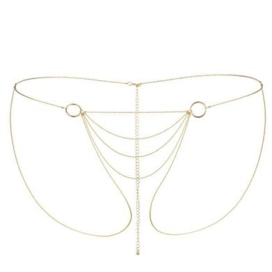 Ланцюжок-трусики Bijoux Indiscrets Magnifique Bikini Chain – Gold, прикраса для тіла