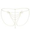 Ланцюжок-трусики Bijoux Indiscrets Magnifique Bikini Chain – Gold, прикраса для тіла