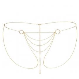 Цепочка-трусики Bijoux Indiscrets Magnifique Bikini Chain – Gold, украшение для тела - 1