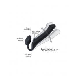 Безремневий страпон Strap-On-Me Black XL - 5