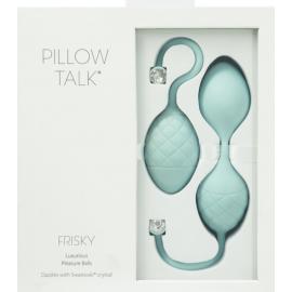 Вагінальні кульки PILLOW TALK - Frisky Teal із кристалом Сваровські - 1