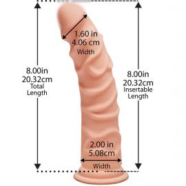 Фаллоимитатор Doc Johnson The D - Ragin D - 8 Inch Without Balls - 3